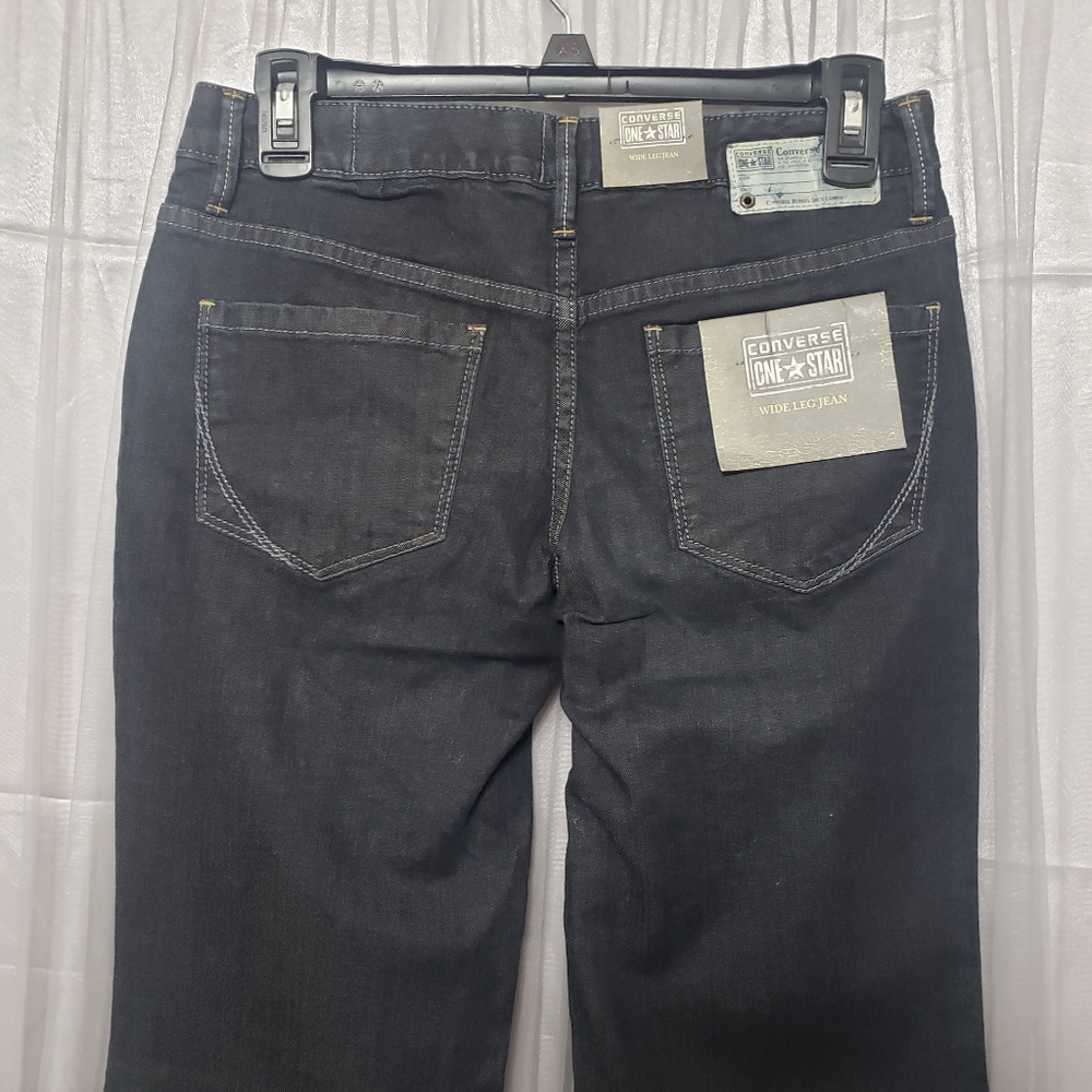 Converse One Star Sz 2 NWT Wide Leg Jeans - Picture 8 of 16